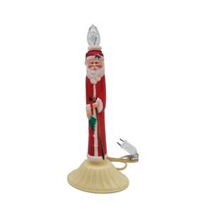 Vintage Christmas Santa Claus Electric Window Light Candlestick Candolier Works